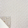 Printed Quilted Cotton WALINA / JIAL Light Greige / White